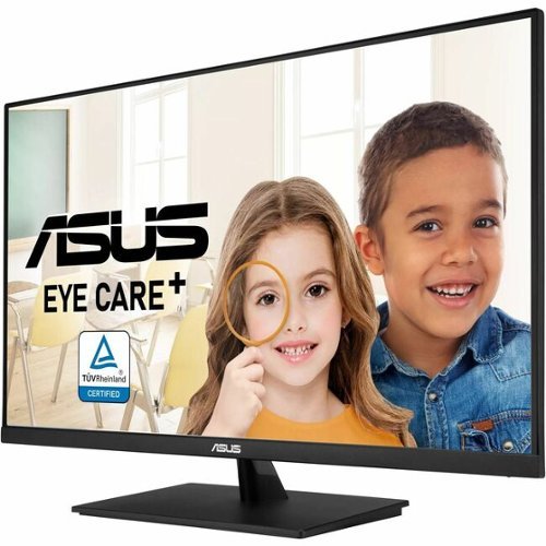 ASUS - VP327Q 32" Class 4K UHD LED Monitor - 16:9 - 31.5" Viewable - Vertical Alignment (VA) - LED Backlight - 3840 x 2160 - Black-Front_Standard 