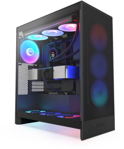NZXT - H7 Flow 2024 Mid-Tower ATX PC Case - Black