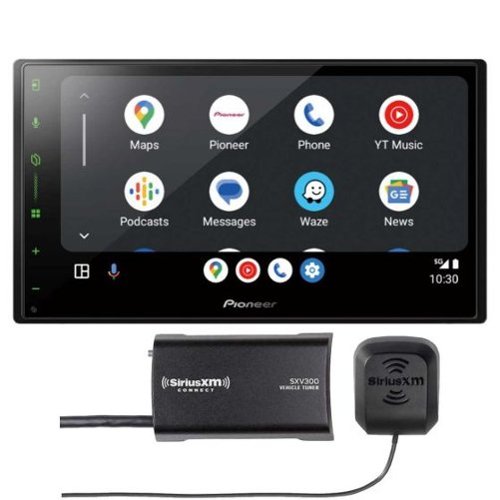 Pioneer - DMH-W3050NEX 6.8" 2-DIN Multimedia Receiver Bundled with + (1) SiriusXM Satellite Radio SXV300V1 - Black-Front_Standard 