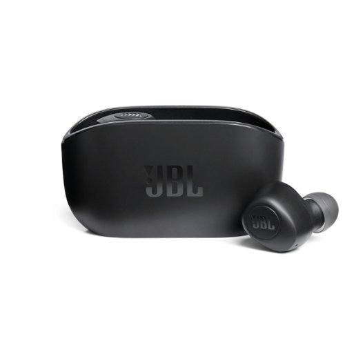 JBL - Vibe 100 True Wireless Earbuds - Black-Front_Standard 