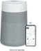 Blueair - Blue Pure 511i Max 926 sq ft HEPASilent Small Room Bedroom Air Purifier - White/Gray-Front_Standard