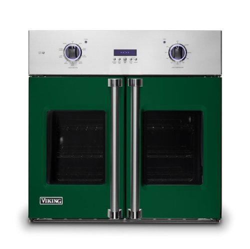 Viking - 30" 7 Series French Door Single Built-In Electric Thermal Convection Oven - Ivy