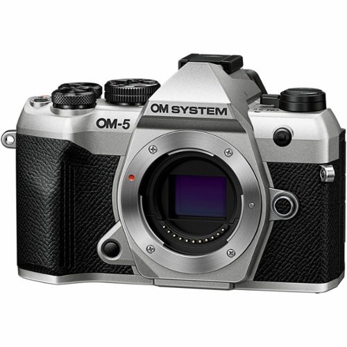 Olympus - V210070SU000 4K Video Mirrorless Camera Body Only - Silver-Front_Standard 