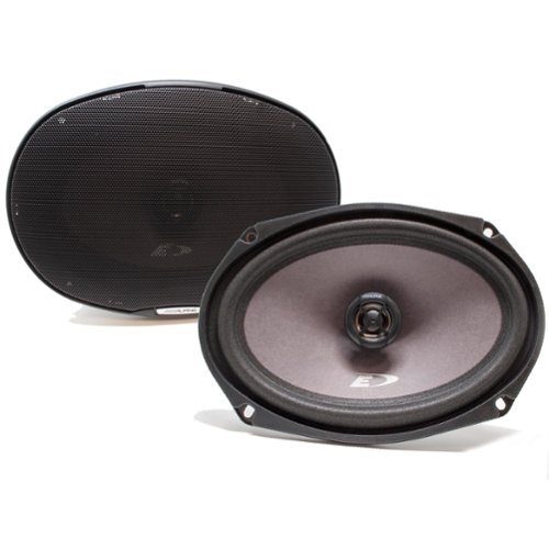 Alpine - SXE-6926S 6x9" 2-Way Coaxial Speakers (Pair) - Black/Gray-Front_Standard 