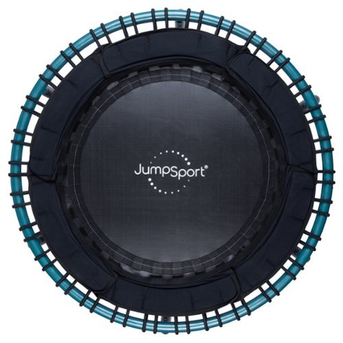 JumpSport - 250 Workout Rebounder for Adults, 39" Mini Fitness Trampoline - Teal-Front_Standard 
