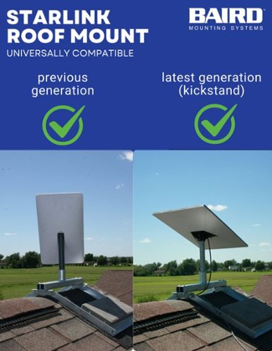 Baird Mounts Starlink Non Penetrating Roof Mount - Galvanized Steel WORLDWIDE DELIVERY