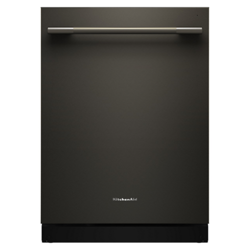 KitchenAid - 24" Top Control Built-In Tub Dishwasher with Third Level Jet Rack, 40+ Total Wash Jets, 41 dBA - Black Ore-Front_Standard 