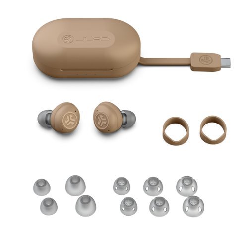 JLab 2-in-1 Hear OTC Hearing Aid and Earbuds - Beige WORLDWIDE DELIVERY