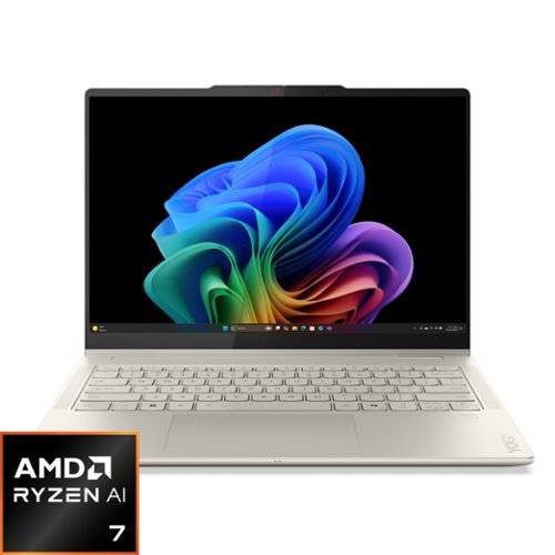  Lenovo - Yoga 7 2-in-1 - Copilot+ PC - 14&quot; 2K OLED Touchscreen Laptop - AMD Ryzen AI 7 350 - 16GB Memory - 1TB SSD - Seashell