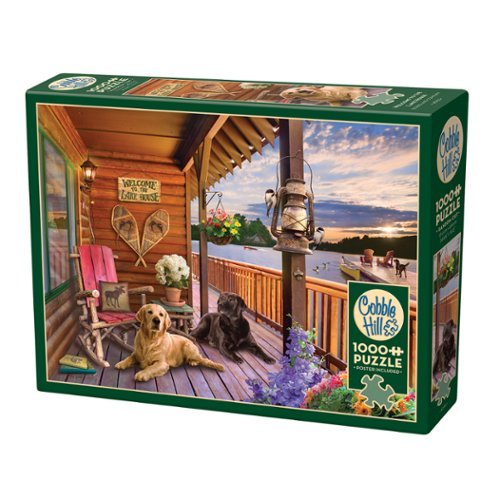 Outset Media - Outset Media: 1000 Piece Puzzle: Welcome To The Lake House - Reference Poster Included
