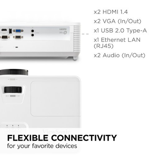 ViewSonic 4,500 ANSI Lumens XGA Business/Education Projector - White SHOP ONLINE