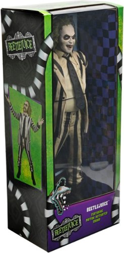 NECA Beetlejuice 1/4 Scale Figure - Striped Suit with Sound GLOBAL SHIPPING