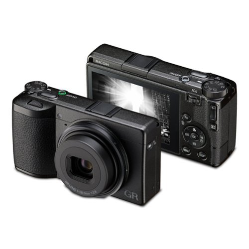Ricoh - GR IV F2.8 25.7MP with Hybrid AF 5 Axis Sensor Compact Digital Camera - Black-Front_Standard 