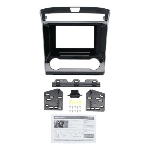 Metra Stereo Installation Kit for 2022–2024 Hyundai Santa Cruz Vehicles (Without Factory Navigation, Manual Climate Controls) - Glass Black/Silver Trim GLOBAL SHIPPING