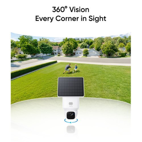 eufy SoloCam E30, Solar Powered 2K Outdoor Security Camera, Wire-Free, 360° Pan, No Monthly Fee - White WORLDWIDE DELIVERY