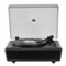 Arkrocket - Huygens Bluetooth Turntable with Built-in Speakers - Black-Front_Standard