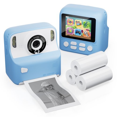 Contixo KC2 Kids Camera Instant Print - 1080P Kids Instant, 2.4 Inch Screen Digital Camera 12MP with Print Paper - Blue BUY ONLINE