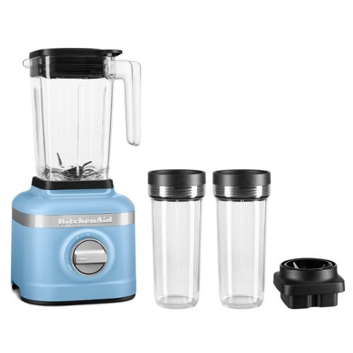 KitchenAid - KitchenAid® K150 3 Speed Ice Crushing Blender with 2 Personal Blender Jars - KSB1332 - Blue Velvet-Front_Standard 