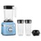 KitchenAid - KitchenAid® K150 3 Speed Ice Crushing Blender with 2 Personal Blender Jars - KSB1332 - Blue Velvet-Front_Standard