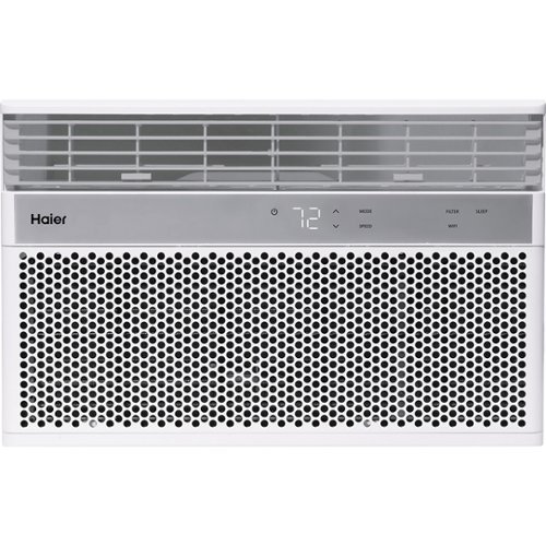Haier - Refurbished Excellent - 8,000 BTU Smart WiFi Window Air Conditioner QHNG08AA - White-Front_Standard 