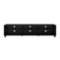CorLiving - Hollywood Collection TV Stand with Open Cabinets for Most TVs up to 85" - Black-Front_Standard