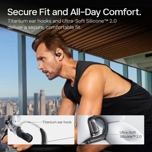 Shokz OpenFit Pro Open-Ear True Wireless Active Noise Reduction Earbuds - Black BUY IN UAE