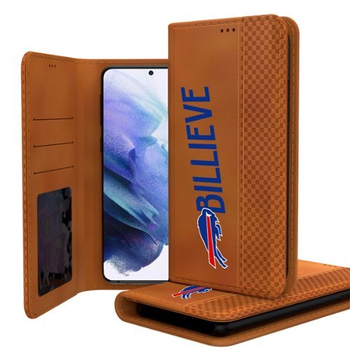 Keyscaper - NFL - Buffalo Bills Galaxy Folio Case - S24 - Brown-Front_Standard 