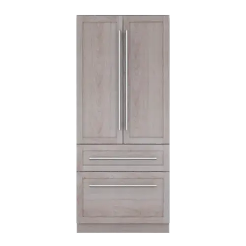 Front. Thermador - Freedom Collection 36 in Wide 18.8 Cu. Ft. Smart Built-in French Door Bottom Freezer Refrigerator - Custom Panel Ready.