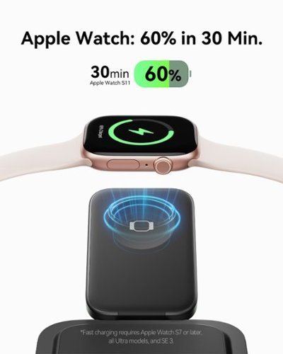 INIU Magnetic 3-IN-1 Wireless Charger, Qi2 15W Foldable MagSafe Compatible Charging Station, for iPhone/Apple Watch/AirPods - Black HOW TO BUY