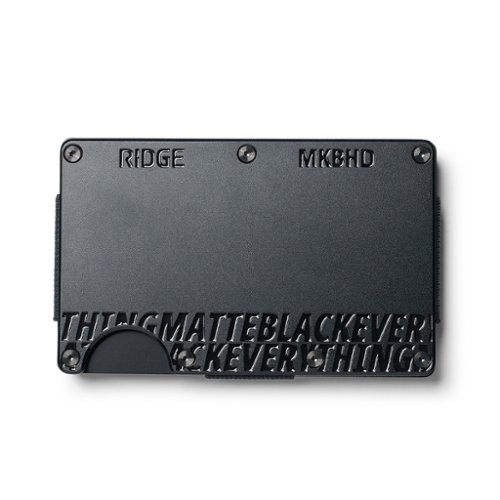 The Ridge Wallet - MKBHD - MATTEBLACKEVERYTHING - Black