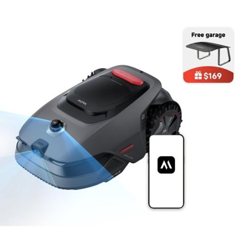MOVA - LiDAX Ultra 1000 Robotic Lawn Mower,0.25 acre,Dual Mapping, Wire-Free,Edge Cutting, Adjustable Cutting Height - Black-Front_Standard 