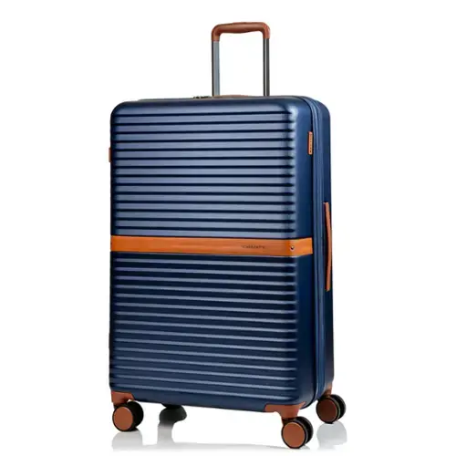 Front. Champs - Vintage II Collection Large Luggage Case - Navy.