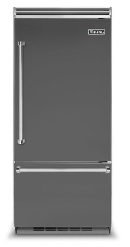 Viking - 5 Series Quiet Cool 20.4 Cu. Ft. Bottom-Freezer Built-In Refrigerator - Damascus Gray