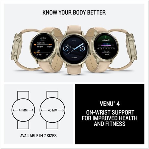 Garmin Venu 4 GPS Smartwatch 41 mm Fiber-reinforced polymer - Lunar Gold - (2025) GLOBAL SHIPPING