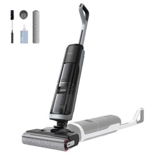 Dreame - H14 Cordless Vacuum Mop, 180° Lie-Flat Wet Dry Vacuum cleaner, 140°F Brush Washing, Fast Hot Air Drying in 5Mins - Black-Front_Standard 