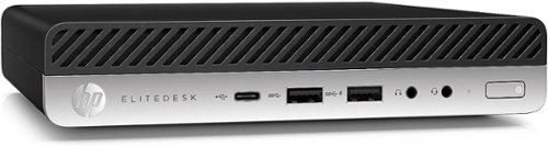 HP - Refurbished Excellent - EliteDesk 800 G4 Mini Business PC, Intel Core i5-8500T up to 3.5GHz, 16GB DDR4 RAM, 256GB SSD, USB WiFi&BT, Win11 Pro - Black-Front_Standard 