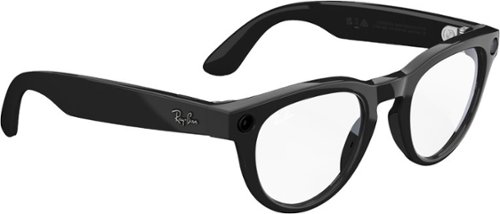 Ray-Ban Meta Headliner glasses with Meta AI, Audio, Photo, Video Compatability - Clear Lenses - Shiny Black BUY IN EUROPE