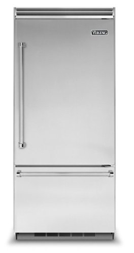 Viking - 5 Series Quiet Cool 20.4 Cu. Ft. Bottom-Freezer Built-In Refrigerator - Stainless Steel