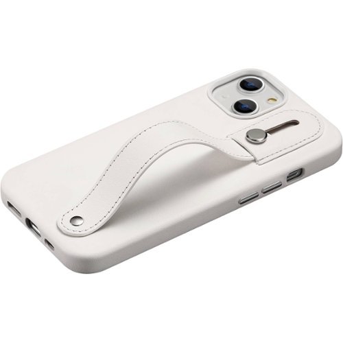 SaharaCase FingerGrip Series Case with Strap for Apple iPhone 13 and iPhone 14 - White WHERE TO BUY