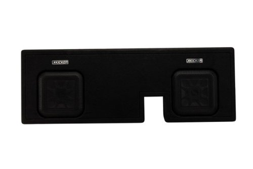 KICKER - L7T Custom Fit Dual 10" 2-Ohm Down Firing Enclosure Subwoofer for Select Toytoa Tacomas - Black