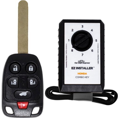 Car Keys Express - Honda Simple Key - 4 Button Remote and Key Combo with Trunk and programming device - Black