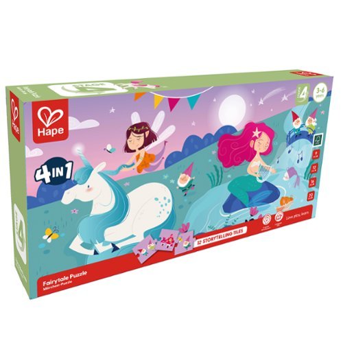 Hape - Hape: Fairytale Puzzle - 4 Puzzles In 1, Ages 3+