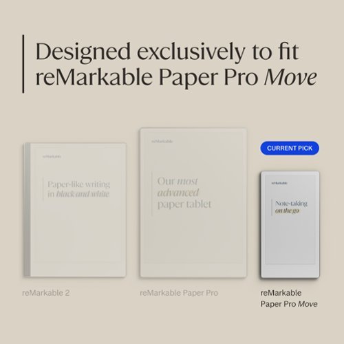 reMarkable Paper Pro Move - Premium leather Book Folio for your 7.3'' paper tablet - Black BUY ONLINE