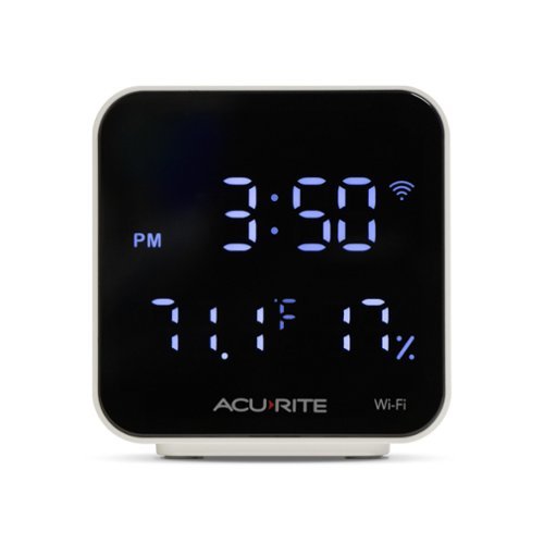 AcuRite - Smart WiFi Indoor Thermometer & Hygrometer with App for Infrared Control & Remote Monitoring - Black
