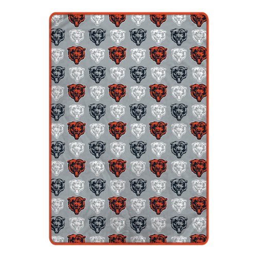 Pegasus - Chicago Bears 66" x 95" Oversized Logo Roll Ultra Cozy Blanket - Multicolor-Front_Standard 