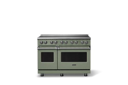 Viking - 48 in. Wide 6 Elements Pro 5 Series 7.3 Cu. Ft. Freestanding 6 Element Induction Convection Range - Eucalyptus