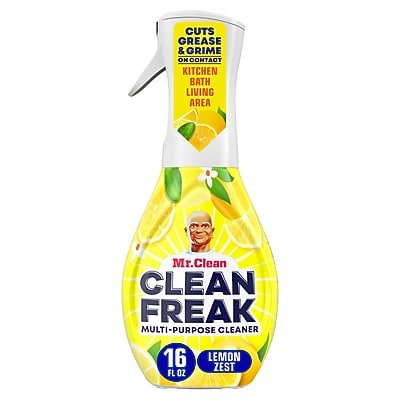 Mr. Clean - Clean Freak Starter Kit Multi-Surface Mist, 16 oz., Lemon Zest (79129) - Clear