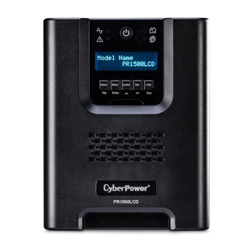 CyberPower - PR1500LCD Smart App Sinewave UPS Systems - Black-Front_Standard 