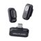 HOLLYLAND - LARK A1 Mini Duo 2-Person Wireless Microphone System with USB-C Connector - Black-Front_Standard