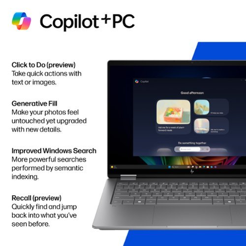 HP OmniBook X Flip 2-in-1 - 14 2K OLED Touchscreen Laptop - Intel Core Ultra 7 (2026) - 16GB Memory - 1TB SSD - Copilot+ - Meteor Silver BUY IN QATAR